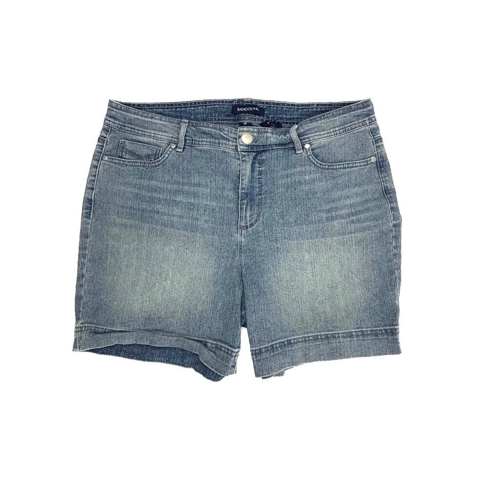 Bandolino Amalia 5" Inseam Women's size‎ 14P Medium Wash Blue Denim Jeans